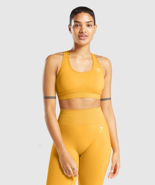 Damske Športové Podprsenky Gymshark Vital Seamless 2.0 Žlté | TS9027814